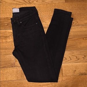 Everlane Mid-Rise Black Skinny Jeans